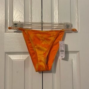 PACSUN Orange Tie Dye Bikini Bottoms